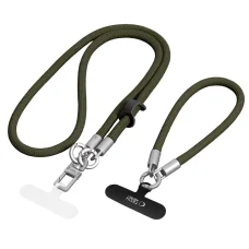 Tech-Protect C10S Rope Crossbody & Wrist olivovo zelená/titánová