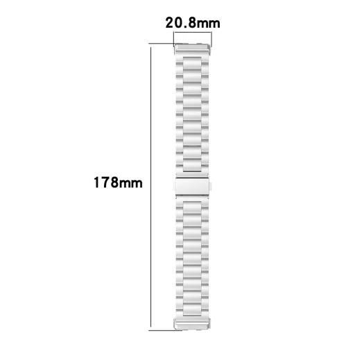 Techsuit - Remienok (W010) - Huawei Band 11 / Band 11 Pro - Strieborný - 4