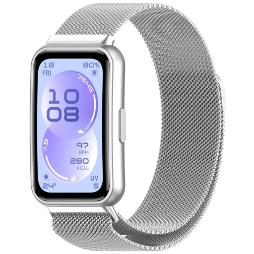 Techsuit - Remienok (W009) - Huawei Band 11 / Band 11 Pro - Strieborný - 1
