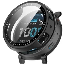 Techsuit - Defense360 Pro + ochranná fólia - Amazfit Active Max - čierne puzdro