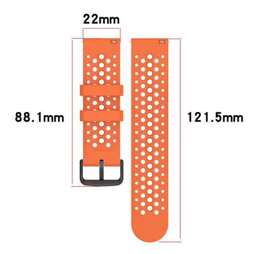 Techsuit - Remienok na hodinky 22mm (W083) - Amazfit Active Max - Fialový - 4