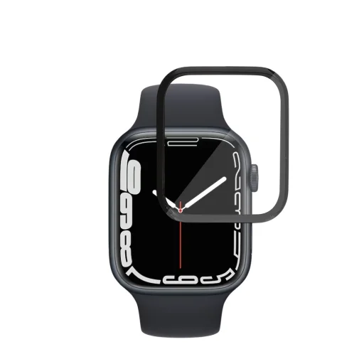 Techsuit - Nano Flex (balenie 2 ks) - Apple Watch 7 / 8 / 9 45mm - Čierne ochranné sklo - 2
