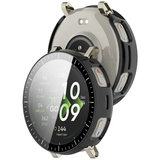 Techsuit - Defense360 Pro + Ochrana displeja - Amazit Active 3 Premium - Čierne puzdro - 2