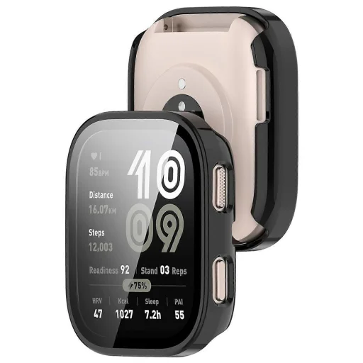 Techsuit - Defense360 Pro + Ochrana obrazovky - Amazfit Bip 6 - Čierne puzdro - 3