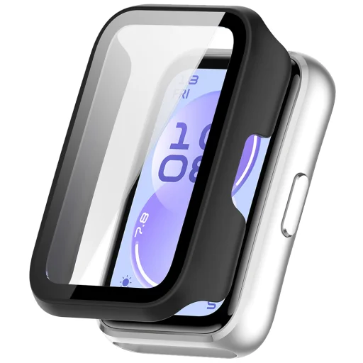 Huawei Band 11 Fekete Techsuit - Defense360 Pro tok és képernyővédő üvegfólia - 1