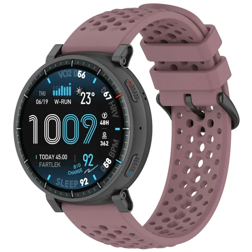 Techsuit - Remienok na hodinky 22mm (W083) - Amazfit Active Max - Fialový - 2