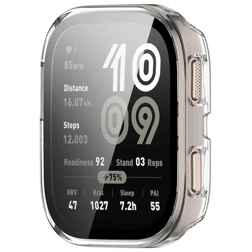 Techsuit - Defense360 Pro + Ochranné tvrdené sklo - Amazfit Bip 6 - Priehľadné puzdro - 2
