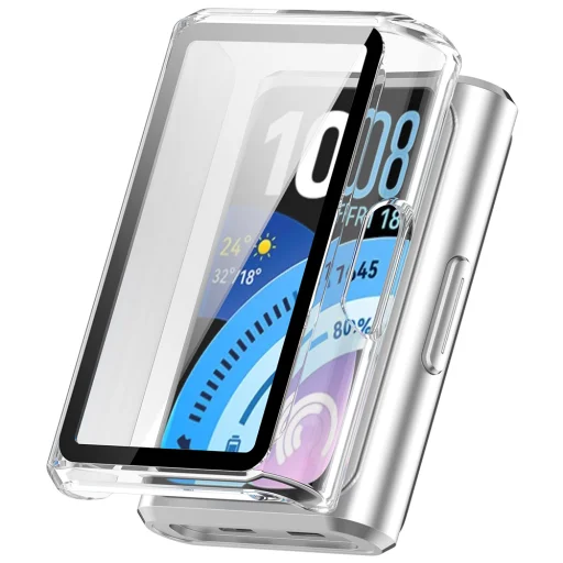 Huawei Band 11 Pro Átlátszó üvegfólia Techsuit Defense360 Pro + Kijelzővédő tok - 1