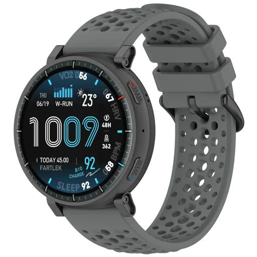 Techsuit - Remienok na hodinky 22mm (W083) - Amazfit Active Max - Sivý - 2