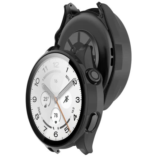 Techsuit - Defense360 Pro + Ochranné sklo - Xiaomi Watch 5 (47mm) - Čierne puzdro - 2