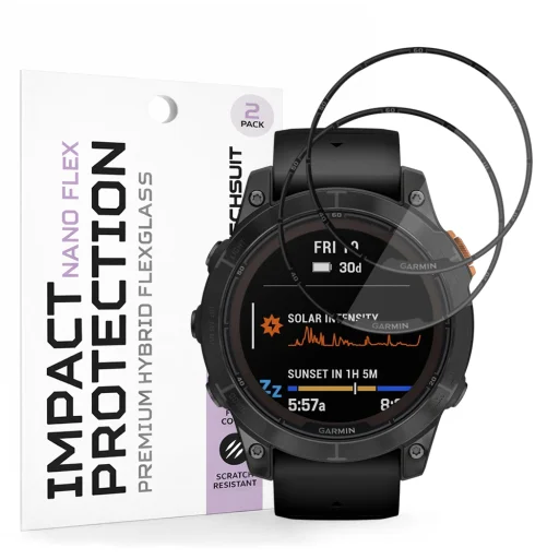 Garmin Fenix 7 Pro Solar Black Techsuit Nano Flex (2 pack) üvegfólia - 1