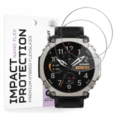 Techsuit - Nano Flex (balenie 2 ks) - Amazfit T-Rex Ultra 2 - Čierne ochranné sklo