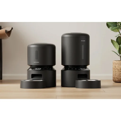 PETLIBRO Granary 5L automata kisállatetető dupla tállal (fekete) - 8