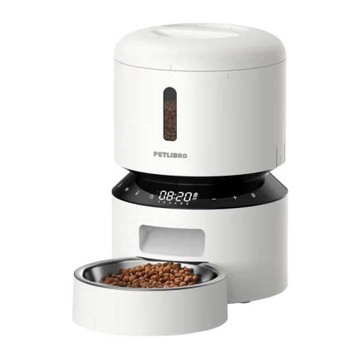 PETLIBRO Granary 3L automatické kŕmidlo pre domáce zvieratá s dvojitou miskou (biele) - 2