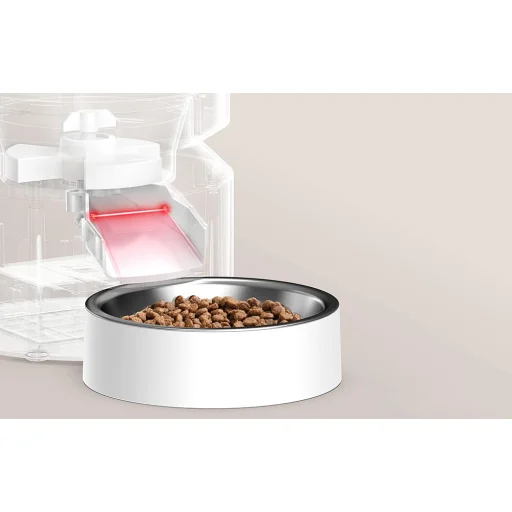 PETLIBRO Granary 3L automatické kŕmidlo pre domáce zvieratá s dvojitou miskou (biele) - 4