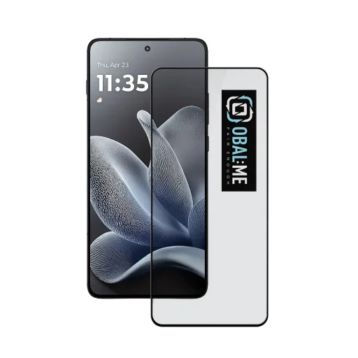 OBAL:ME 5D Tvrdené sklo Motorola Edge 70 čierne tvrdené sklo - 1