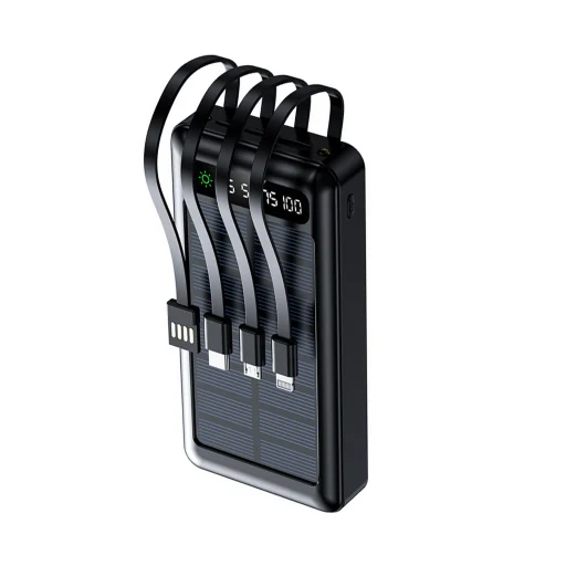 Setty SLR-120 20000 mAh fekete napelemes powerbank - 4