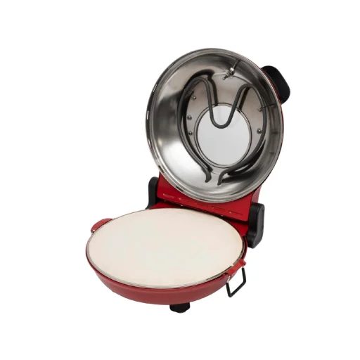 HOME HGPZ30 elektromos pizzasütő, 1200W, max. 430 °C, mechanikus hőmérő, pizzakő, duplafalú ablak, alsó/felső sütés - 2