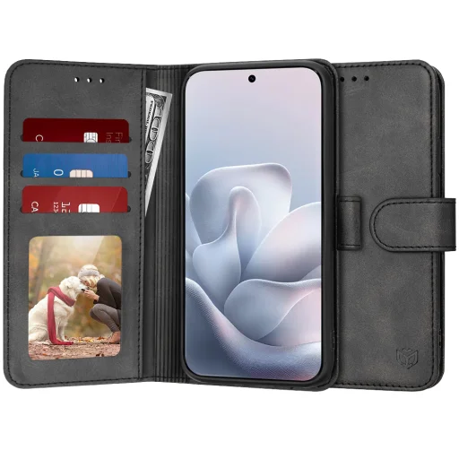 Motorola Edge 70 Fusion Fekete Techsuit Diary fliptok - 1