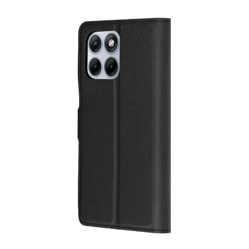 Motorola Edge 70 Fusion Čierne kožené flipové puzdro Techsuit - 5