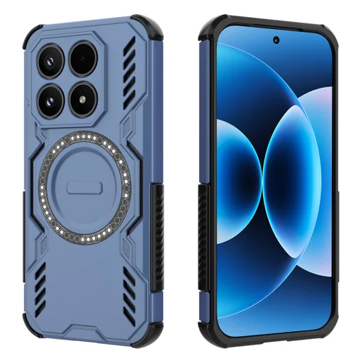 Modré puzdro Techsuit ArmorMag pre Xiaomi 17 - 2