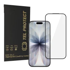 Edzett üveg Tel Protect 10X HD DLC Gyémánt bevonat iPhone 16 Pro/17 (boríték) üvegfólia