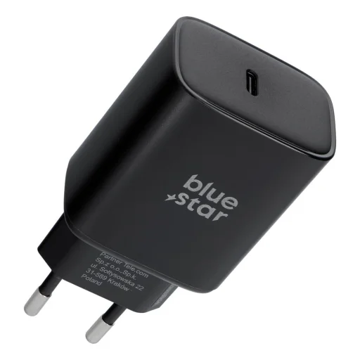 iPhone 17 Pro / Pro Max Blue Star USB-C AVS hálózati töltőadapter SFC 2.0 3A 60W fekete - 1