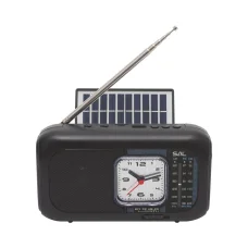 SAL RPH3 solárne rádio a multimediálny prehrávač, hybridné nabíjanie, 3-pásmové, solárne, Bluetooth, vymeniteľný akumulátor