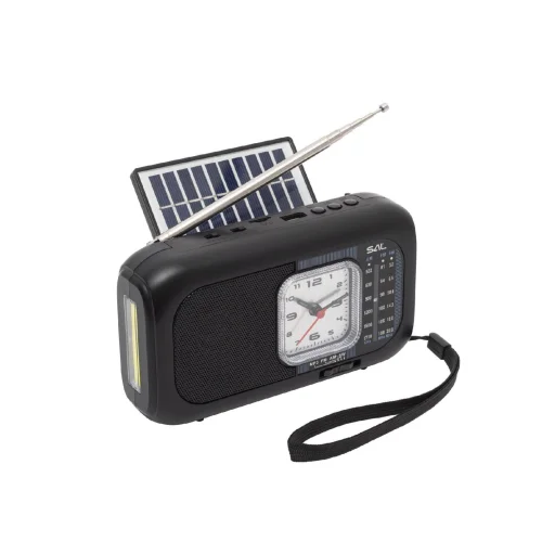 SAL RPH3 napelemes rádió és multimédia lejátszó, hibrid töltés, 3 sávos, napelemes, Bluetooth, cserélhető akkumulátor - 3