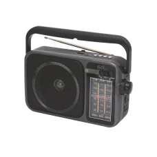 SAL RPR10 prenosné rádio s multimediálnym prehrávačom, bezdrôtový Bluetooth reproduktor, 3-pásmové rádio, prehrávanie MP3 z USB/microSD zariadení, nabíjateľné