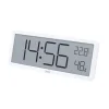 HOME HC18 páratartalom és hőmérséklet mérő ébresztőóra, prémium LCD kijelzővel, bútorra, falra helyezhető thumbnail