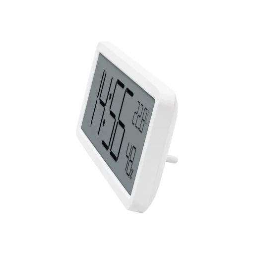 HOME HC18 vlhkomer a teplomer s budíkom, s prémiovým LCD displejom, na nábytok aj na stenu - 3