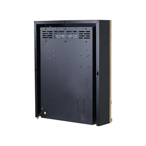 HOME FKK25G voľne stojaci elektrický krb, max. 2000 W, LED efekt plameňa, 2 stupne, mechanické ovládanie, zlaté zdobenie - 5