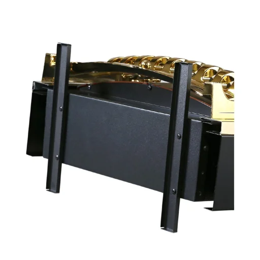 HOME FKK25G szabadon álló elektromos látványkandalló, max. 2000 W, LED lángeffekt, 2 fokozat, mechanikus vezérlés, arany díszítés - 6