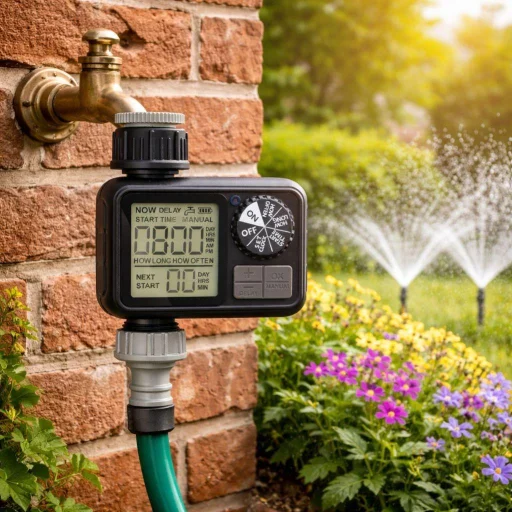HOME GWTDIG Automatický časovač zavlažovania, zavlažovací počítač, automatické a manuálne režimy, LCD displej, ¾” a ½” pripojenie - 4