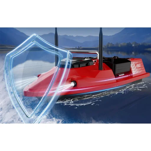 Flytec RC Boat V803 5200 mAh csalihajó piros - 12