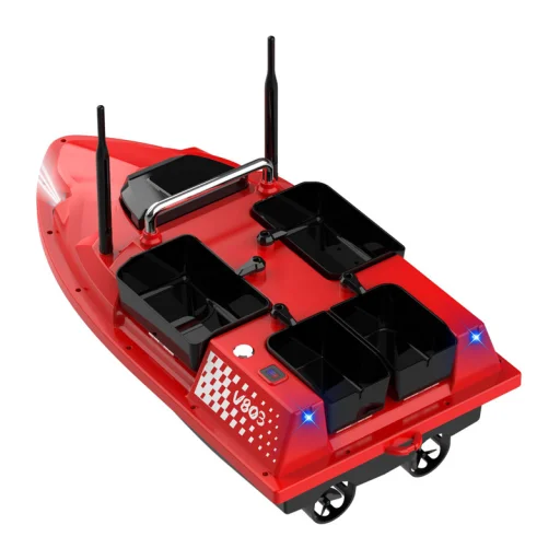 Flytec RC Boat V803 5200 mAh csalihajó piros - 4