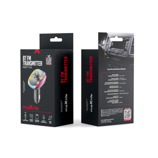 Maxlife BT MXFT-04 Bluetooth FM transmitter čierny - 4