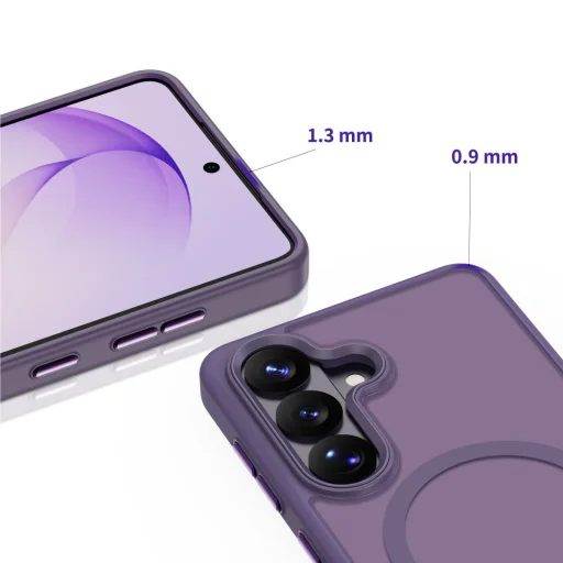 Samsung Galaxy S26 Tech-Protect Magmat MagSafe matné kobaltovo fialové puzdro - 3