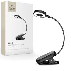 Tech-Protect LL100 štipcová lampa na čítanie čierna