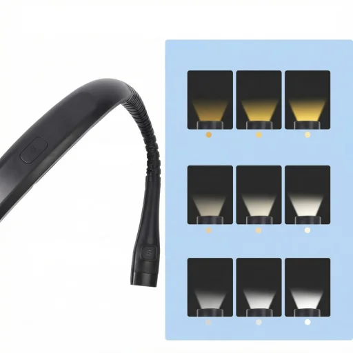 Tech-Protect LL200 lampa na čítanie na krk čierna - 3