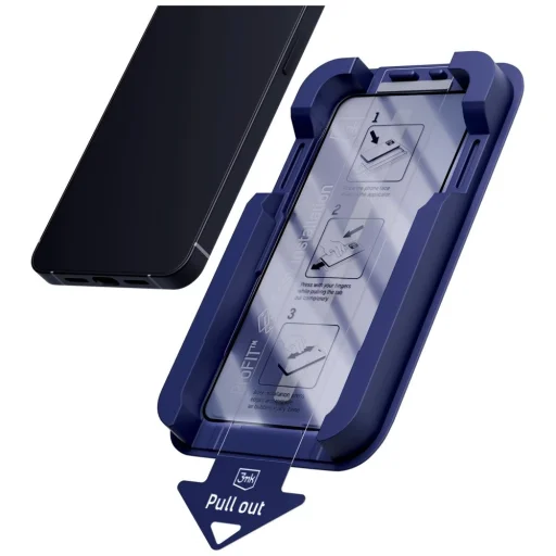 iPhone 16 Pro Max 3MK HardGlass Max Privacy applikátorral fekete üvegfólia - 4