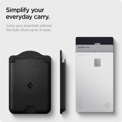 Galaxy S Spigen Urban Fit MagSafe magnetická peňaženka na karty čierna - 7