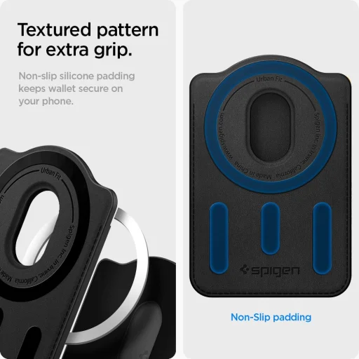 Galaxy S Spigen Urban Fit MagSafe magnetická peňaženka na karty čierna - 9