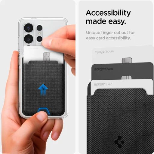 Galaxy S Spigen Urban Fit MagSafe magnetická peňaženka na karty čierna - 10