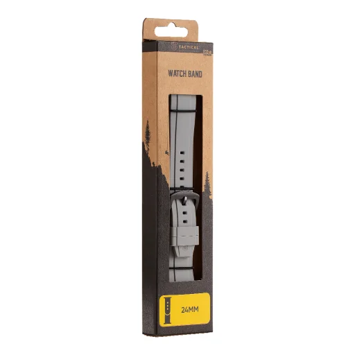 Tactical Quick Release silikónový remienok 24mm sivý - 4