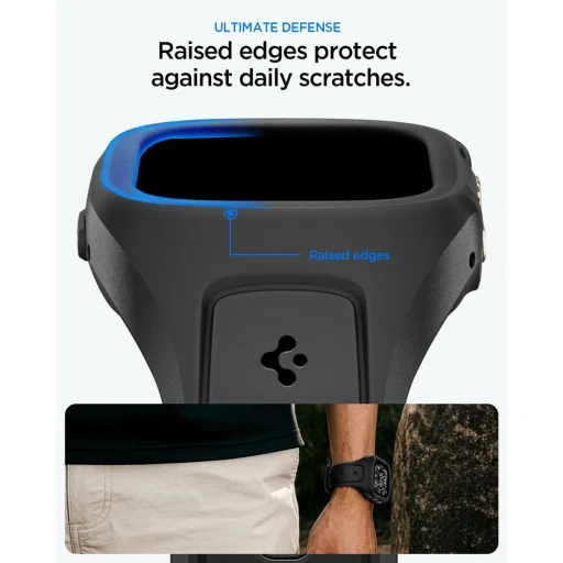 Apple Watch Ultra 1 / 2 / 3 (49 mm) Spigen Liquid Air Pro čierne puzdro - 3