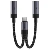 Acefast - Adaptér (J14) - USB-C na 2x USB-C, 60W rýchle nabíjanie, Hi-Fi Audio, hliníková zliatina, Plug & Play - čierny thumbnail