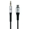 3mk - Audio kábel - USB-C - 3,5mm Jack, DAC čip, 3,5m - Čierny thumbnail