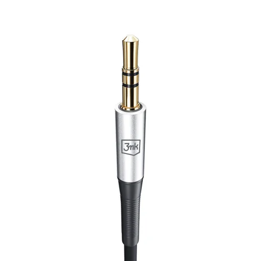 3mk - Audio kábel - USB-C - 3,5mm Jack, DAC čip, 3,5m - Čierny - 4